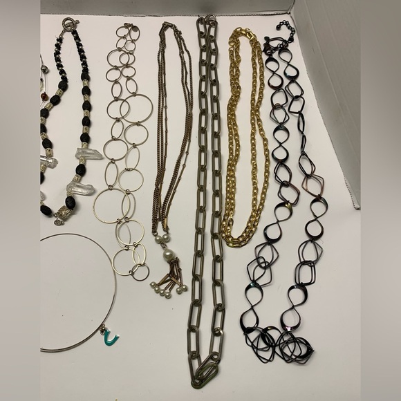 15 Assorted Costume Jewelry Fashion Necklaces & More - Some Marked - Picture 3 of 6